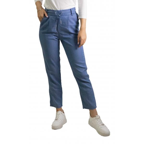 Pantalone dritto morbido in denim Only 